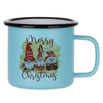 Xmas Elves, Κούπα Μεταλλική εμαγιέ ΜΑΤ σιέλ 360ml