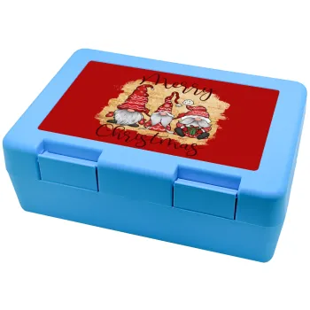 Xmas Elves, Children's cookie container LIGHT BLUE 185x128x65mm (BPA free plastic)