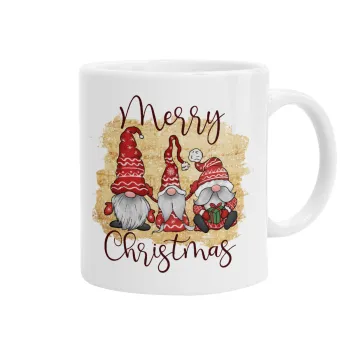 Xmas Elves, Ceramic coffee mug, 330ml