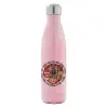 Μεταλλικό παγούρι θερμός Ροζ Ιριδίζον (Stainless steel), διπλού τοιχώματος, 500ml