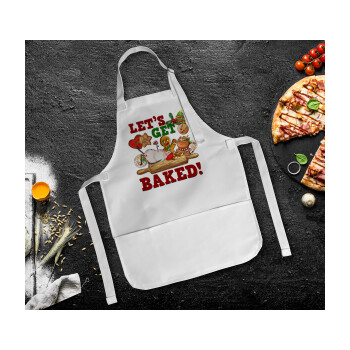 Let's get baked, Ποδιά Σεφ Ολόσωμη Παιδική (με ρυθμιστικά και 2 τσέπες)