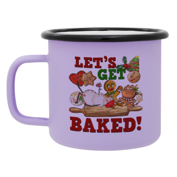 Let's get baked, Κούπα Μεταλλική εμαγιέ ΜΑΤ Light Pastel Purple 360ml