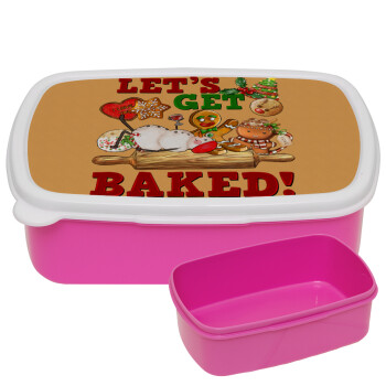 Let's get baked, ΡΟΖ παιδικό δοχείο φαγητού (lunchbox) πλαστικό (BPA-FREE) Lunch Βox M18 x Π13 x Υ6cm