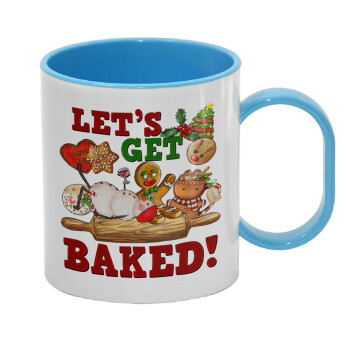 Let's get baked, Κούπα (πλαστική) (BPA-FREE) Polymer Μπλε για παιδιά, 330ml