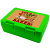 Children's cookie container GREEN 185x128x65mm (BPA free plastic)