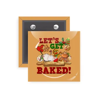 Let's get baked, Κονκάρδα παραμάνα τετράγωνη 5x5cm