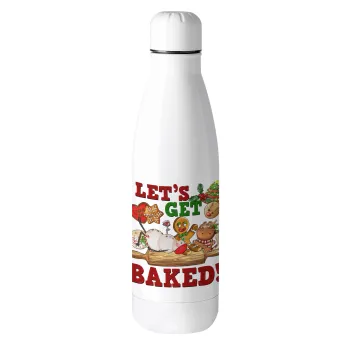 Let's get baked, Μεταλλικό παγούρι θερμός (Stainless steel), 500ml