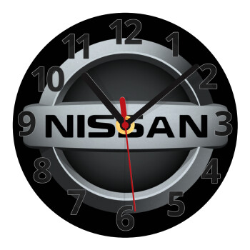 nissan, Ρολόι τοίχου γυάλινο (20cm)