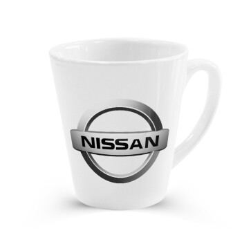 nissan, Κούπα κωνική Latte Λευκή, κεραμική, 300ml