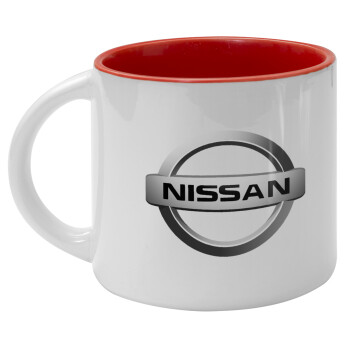 nissan, Κούπα κεραμική 400ml Λευκή/Κόκκινη