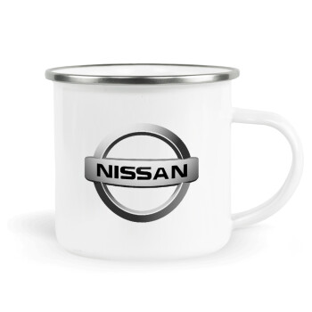 nissan, Metallic enamel cup white 360ml