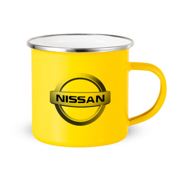 nissan, Yellow Enamel Metallic Cup 360ml
