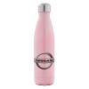 Metal mug thermos Pink Iridiscent (Stainless steel), double wall, 500ml