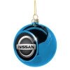Blue Christmas tree ball ornament 8cm