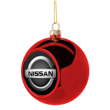 nissan, Χριστουγεννιάτικη μπάλα δένδρου Κόκκινη 8cm