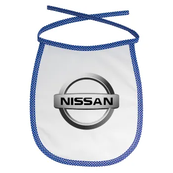nissan, Σαλιάρα μωρού αλέκιαστη με κορδόνι Μπλε