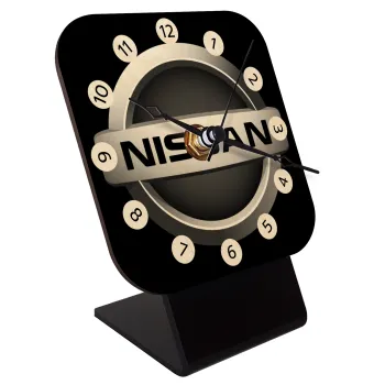 nissan, Επιτραπέζιο ρολόι σε φυσικό ξύλο (10cm)