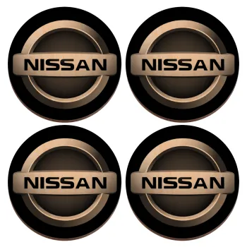 nissan, ΣΕΤ x4 Σουβέρ ξύλινα στρογγυλά plywood (9cm)