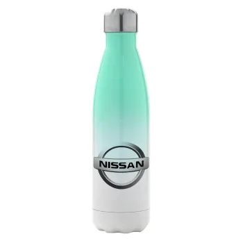 nissan, Metal mug thermos Green/White (Stainless steel), double wall, 500ml