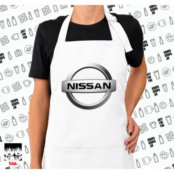 nissan, Ποδιά μακριά Σεφ ολόσωμη με τσέπες white (ΕΝΗΛΙΚΩΝ)