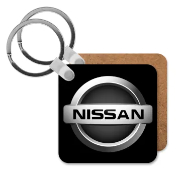 nissan, Μπρελόκ Ξύλινο τετράγωνο MDF