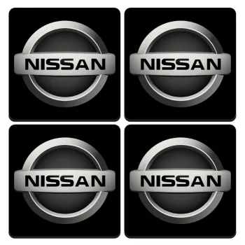 nissan, ΣΕΤ 4 Σουβέρ ξύλινα τετράγωνα (9cm)