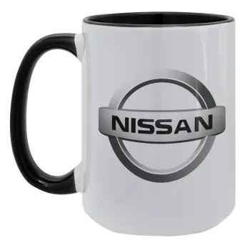 nissan, Κούπα Mega 15oz, κεραμική Μαύρη, 450ml