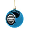 Blue Christmas tree ball ornament 8cm