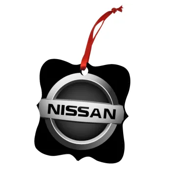 nissan, Christmas ornament polygon wooden 7.5cm