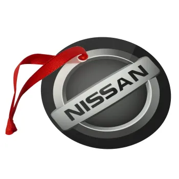 nissan, Christmas ornament glass 9cm