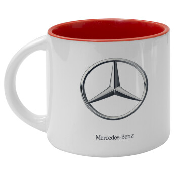 mercedes, Κούπα κεραμική 400ml Λευκή/Κόκκινη