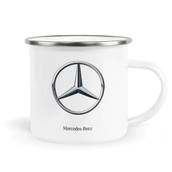 mercedes, Metallic enamel cup white 360ml