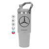 GREY color, 890ml (30oz) stainless Steel Tumbler with Handle