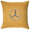 Μαξιλάρι καναπέ Κίτρινο 100% βαμβάκι, περιέχεται το γέμισμα (50x50cm)