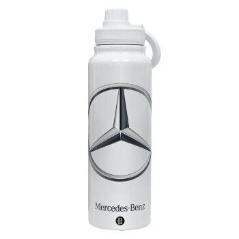 mercedes, Θερμός 1L Ανοξείδωτο με Βάση Κινητού & Διπλά Τοιχώματα