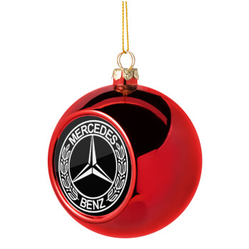 mercedes, Christmas tree ball Red 8cm