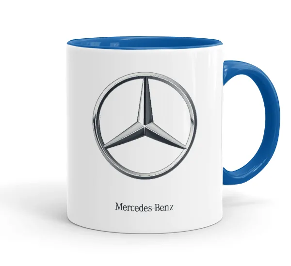 mercedes — Mug colored blue, ceramic, 330ml