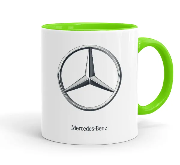 mercedes — Κούπα χρωματιστή βεραμάν, κεραμική, 330ml
