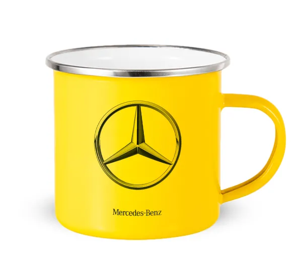 mercedes — Yellow Enamel Metallic Cup 360ml