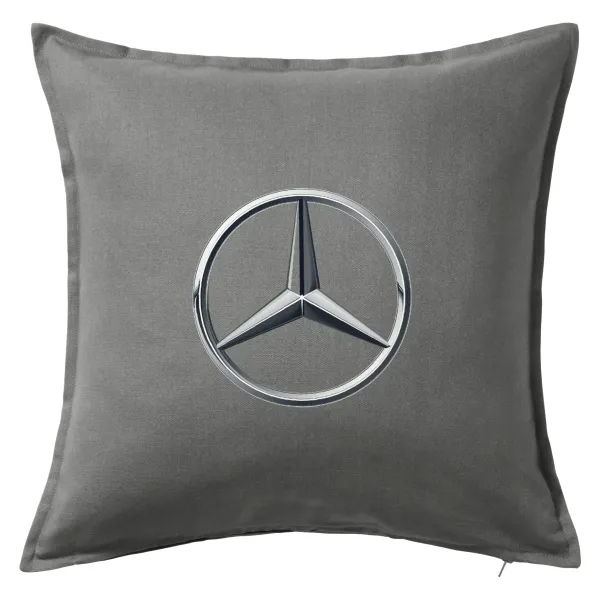 mercedes — Μαξιλάρι καναπέ Γκρι 100% βαμβάκι, περιέχεται το γέμισμα (50x50cm)