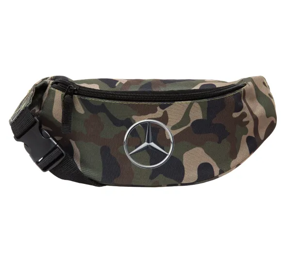 mercedes — Unisex waist bag (banana) in Jungle camouflage color with 2 pockets
