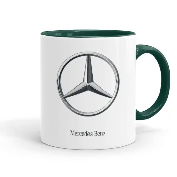mercedes, Mug colored green, ceramic, 330ml