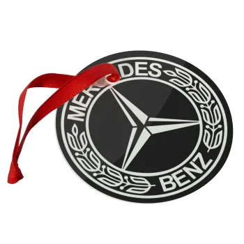 mercedes, Christmas ornament glass 9cm