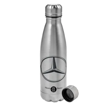 mercedes, Metallic water bottle, stainless steel, 750ml