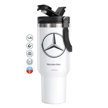 mercedes, Mega Stainless steel Tumbler with lid, double wall 1,2L