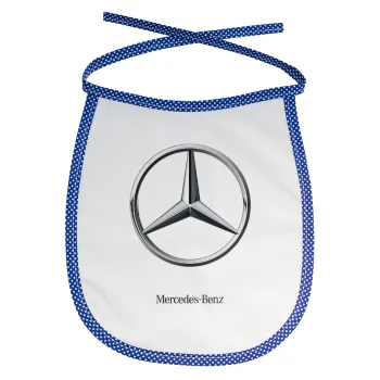 mercedes, Σαλιάρα μωρού αλέκιαστη με κορδόνι Μπλε