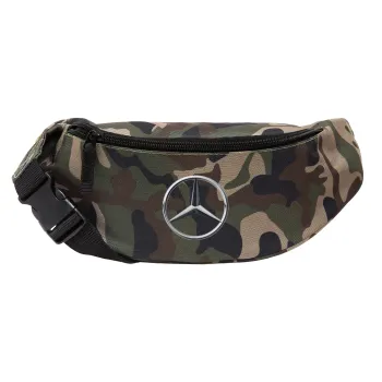 mercedes, Unisex τσαντάκι μέσης (μπανάνα) χρώματος παραλλαγή Jungle με 2 τσέπες