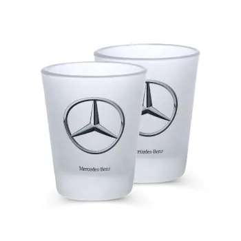 mercedes, Σφηνοπότηρα γυάλινα 45ml του πάγου (2 τεμάχια)