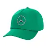Adult Baseball Cap, 100% Cotton, Green (COTTON, ADULT, UNISEX, ONE SIZE)