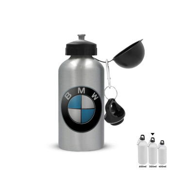 BMW, Μεταλλικό παγούρι νερού, Ασημένιο, αλουμινίου 500ml
